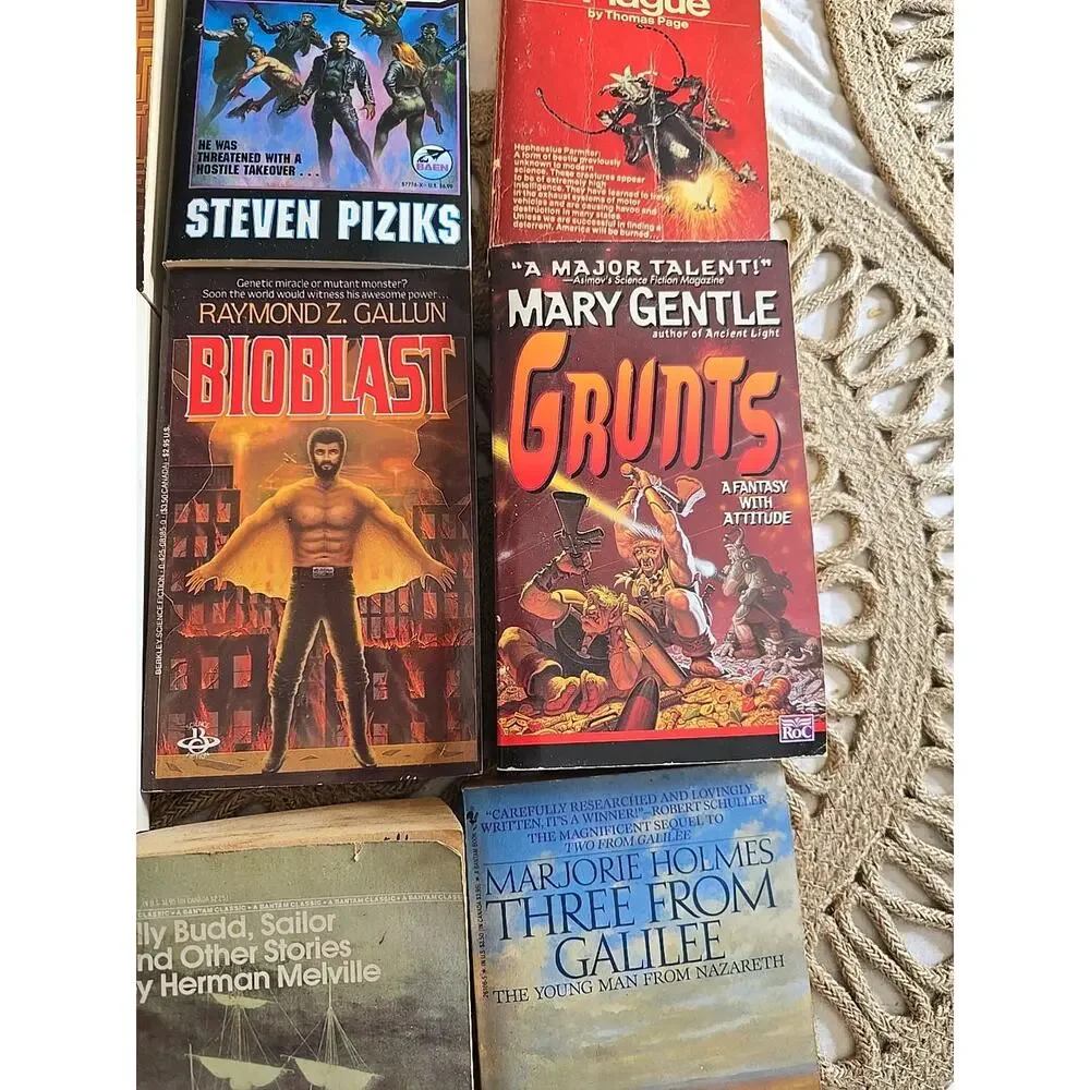 Lot of 8 Mixed Authors Christian Nautical Fantasy Science Fiction Paperback Book